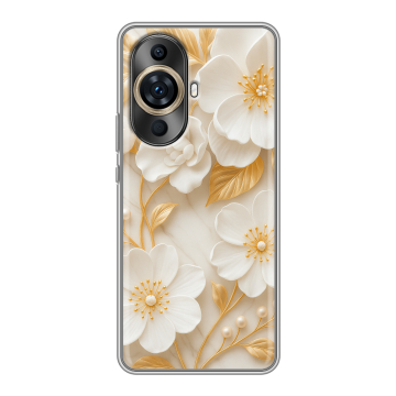 Силиконовый чехол на Huawei Nova 11 Pro с принтом Цветы Силиконовый чехол на Huawei Nova 11 Pro с принтом Цветы