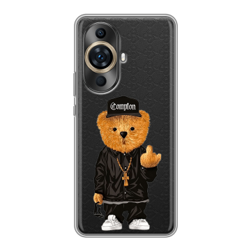 Силиконовый чехол на Huawei Nova 11 Pro с принтом Плюшевый медведь Силиконовый чехол на Huawei Nova 11 Pro с принтом Плюшевый медведь