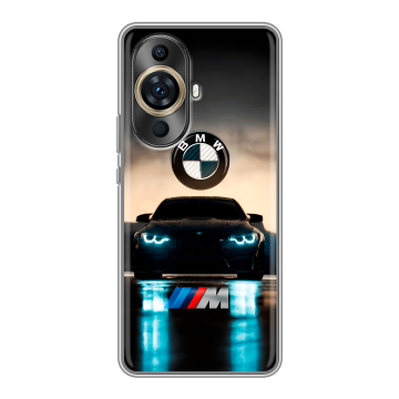 Силиконовый чехол на Huawei Nova 11 Pro с принтом БМВ BMW
