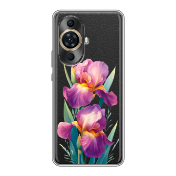 Силиконовый чехол на Huawei Nova 11 Pro с принтом Цветы орхидеи Силиконовый чехол на Huawei Nova 11 Pro с принтом Цветы орхидеи