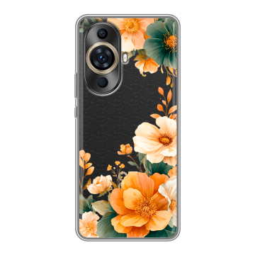 Силиконовый чехол на Huawei Nova 11 Pro с принтом Цветы принт Силиконовый чехол на Huawei Nova 11 Pro с принтом Цветы принт