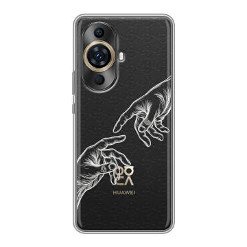 Силиконовый чехол на Huawei Nova 11 Pro с принтом Сотворение мира Силиконовый чехол на Huawei Nova 11 Pro с принтом Сотворение мира