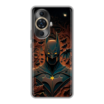 Силиконовый чехол на Huawei Nova 11 Pro с принтом Batman Бэтмен