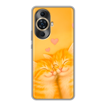 Силиконовый чехол на Huawei Nova 11 Pro с принтом Милые котята Силиконовый чехол на Huawei Nova 11 Pro с принтом Милые котята