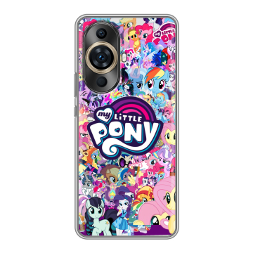 Силиконовый чехол на Huawei Nova 11 Pro с принтом My little pony Дружба чудо Силиконовый чехол на Huawei Nova 11 Pro с принтом My little pony Дружба чудо