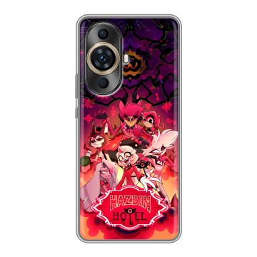 Силиконовый чехол на Huawei Nova 11 Pro с принтом Hazbin Hotel Отель Хазбин Силиконовый чехол на Huawei Nova 11 Pro с принтом Hazbin Hotel Отель Хазбин