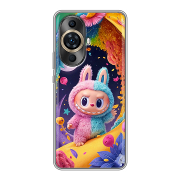 Силиконовый чехол на Huawei Nova 11 Pro с принтом Labubu Лабубу Силиконовый чехол на Huawei Nova 11 Pro с принтом Labubu Лабубу