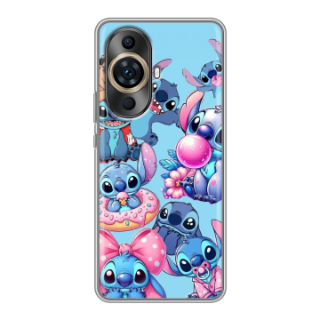 Силиконовый чехол на Huawei Nova 11 Pro с принтом Лило и Стич