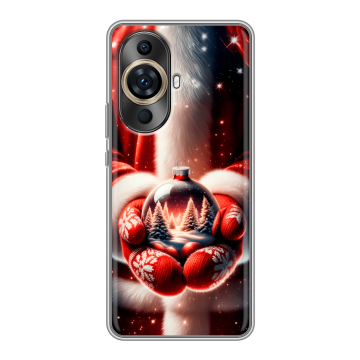 Силиконовый чехол на Huawei Nova 11 Pro с принтом Новый год