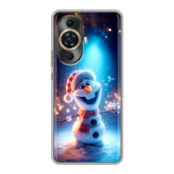 Силиконовый чехол на Huawei Nova 11 Pro с принтом Новый год