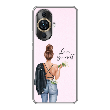 Силиконовый чехол на Huawei Nova 11 Pro с принтом женский Силиконовый чехол на Huawei Nova 11 Pro с принтом женский
