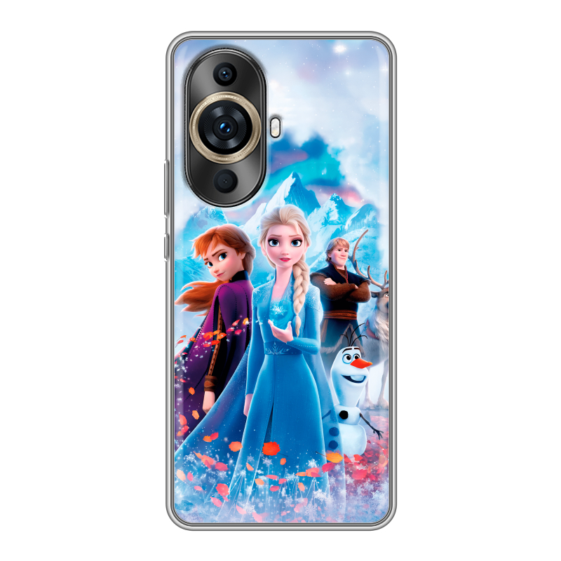 Силиконовый противоударный чехол на Huawei Nova 11 Pro с принтом Холодное сердце Frozen Силиконовый противоударный чехол на Huawei Nova 11 Pro с принтом Холодное сердце Frozen