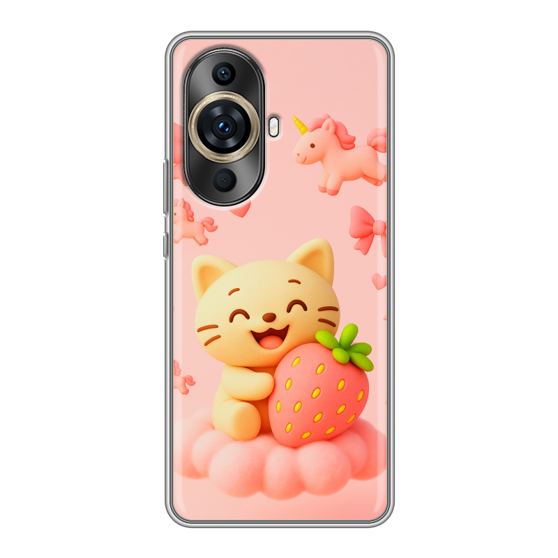 Силиконовый противоударный чехол на Huawei Nova 11 Pro с принтом для девочек Силиконовый противоударный чехол на Huawei Nova 11 Pro с принтом для девочек