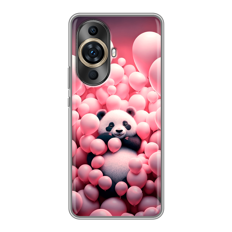 Силиконовый чехол на Huawei Nova 11 Pro с принтом Панда Силиконовый чехол на Huawei Nova 11 Pro с принтом Панда