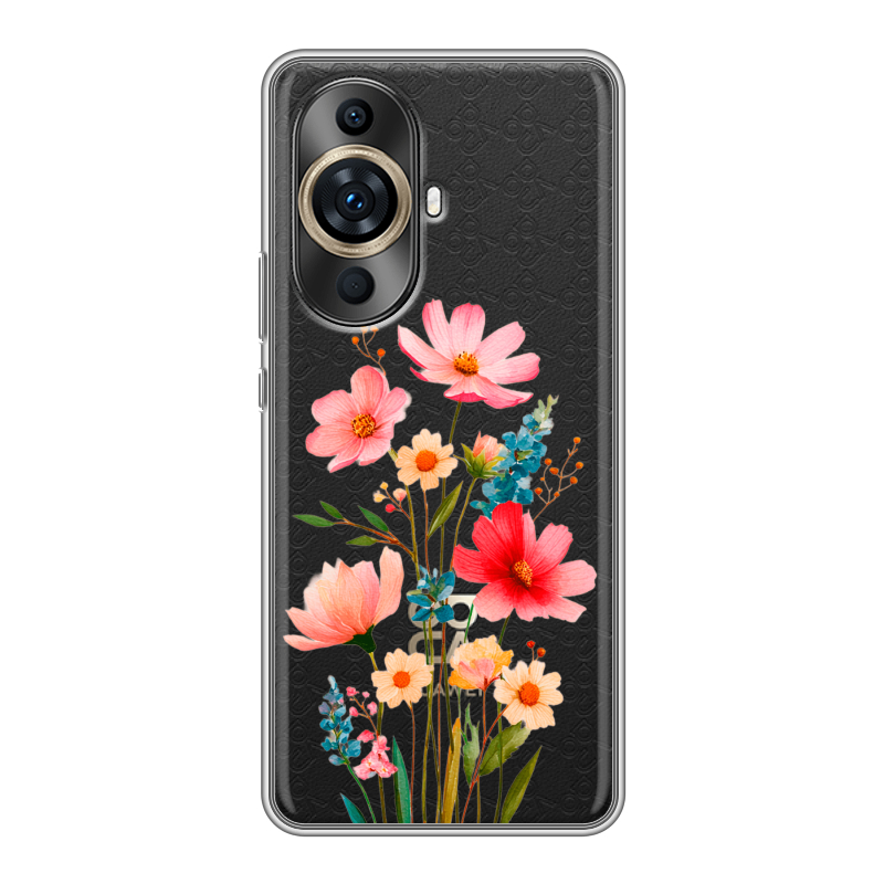 Силиконовый чехол на Huawei Nova 11 Pro с принтом Цветы Силиконовый чехол на Huawei Nova 11 Pro с принтом Цветы