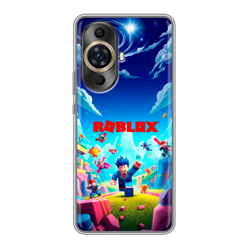 Силиконовый противоударный чехол на Huawei Nova 11 Pro с принтом Roblox Роблокс Силиконовый противоударный чехол на Huawei Nova 11 Pro с принтом Roblox Роблокс