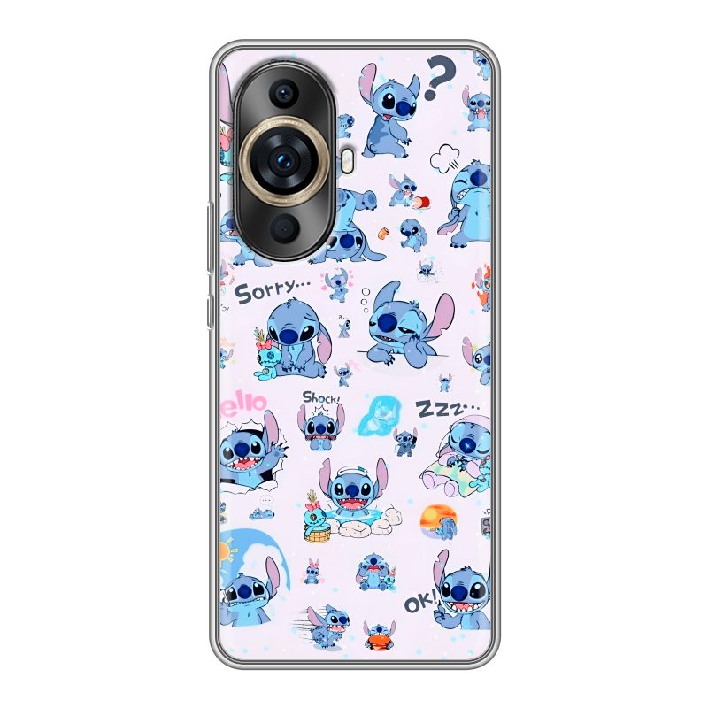 Силиконовый чехол на Huawei Nova 11 Pro с принтом Лило и Стич Силиконовый чехол на Huawei Nova 11 Pro с принтом Лило и Стич