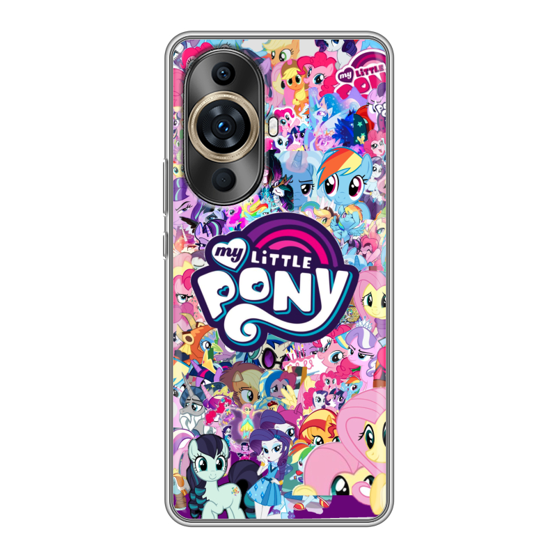 Силиконовый чехол на Huawei Nova 11 Pro с принтом My little pony Дружба чудо Силиконовый чехол на Huawei Nova 11 Pro с принтом My little pony Дружба чудо