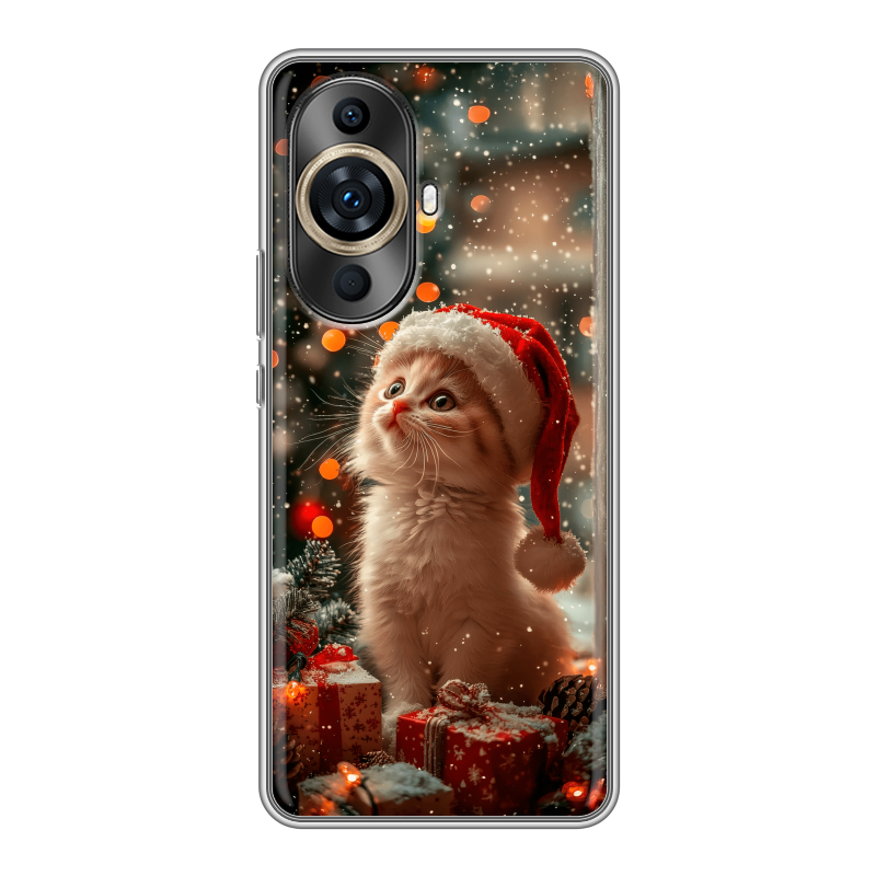 Силиконовый чехол на Huawei Nova 11 Pro с принтом Новый год Силиконовый чехол на Huawei Nova 11 Pro с принтом Новый год
