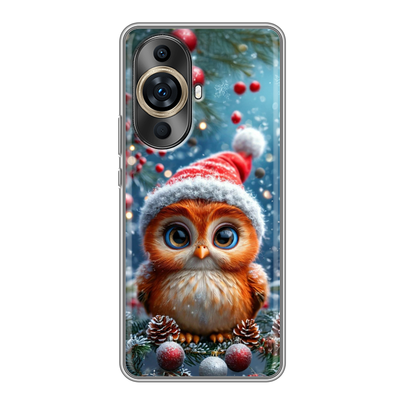 Силиконовый противоударный чехол на Huawei Nova 11 Pro с принтом Новый год Силиконовый противоударный чехол на Huawei Nova 11 Pro с принтом Новый год