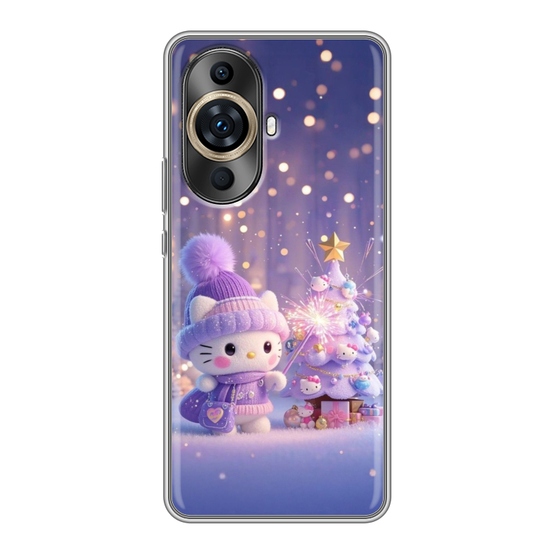 Силиконовый чехол на Huawei Nova 11 Pro с принтом Новый год Силиконовый чехол на Huawei Nova 11 Pro с принтом Новый год