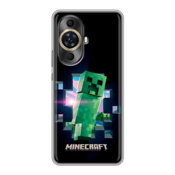 Силиконовый чехол на Huawei Nova 11 Ultra с принтом Майнкрафт Minecraft