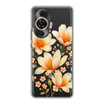 Силиконовый чехол на Huawei Nova 11 Ultra с принтом Цветы