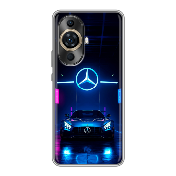Силиконовый чехол на Huawei Nova 11 Ultra с принтом Mercedes Мерседес