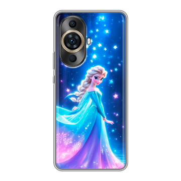 Силиконовый чехол на Huawei Nova 11 Ultra с принтом Холодное сердце Frozen