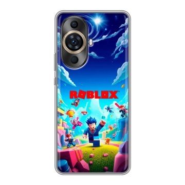 Силиконовый чехол на Huawei Nova 11 Ultra с принтом Roblox Роблокс
