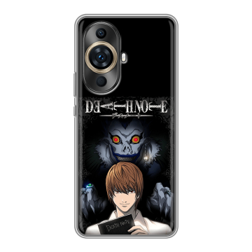 Силиконовый чехол на Huawei Nova 11 Ultra с принтом Death note Тетрадь смерти