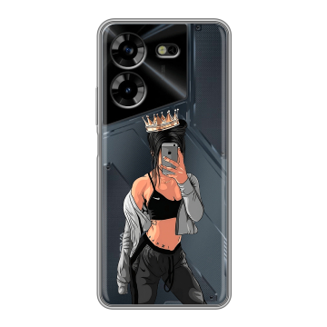 Силиконовый чехол на Tecno Pova 5 4G с принтом Женские принты Силиконовый чехол на Tecno Pova 5 4G с принтом Женские принты