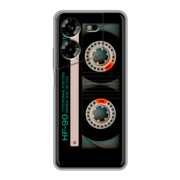 Силиконовый чехол на Tecno Pova 5 4G с принтом Кассета Силиконовый чехол на Tecno Pova 5 4G с принтом Кассета