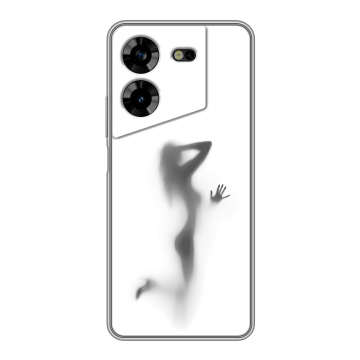 Силиконовый чехол на Tecno Pova 5 4G с принтом Силуэт Силиконовый чехол на Tecno Pova 5 4G с принтом Силуэт