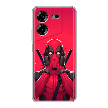 Силиконовый чехол на Tecno Pova 5 4G с принтом Дедпул Deadpool