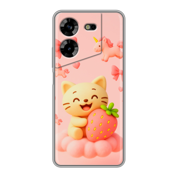 Силиконовый чехол на Tecno Pova 5 4G с принтом для девочек