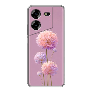 Силиконовый чехол на Tecno Pova 5 4G с принтом Цветы