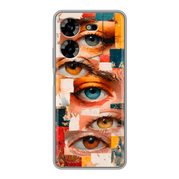 Силиконовый чехол на Tecno Pova 5 4G с принтом Модный принт Силиконовый чехол на Tecno Pova 5 4G с принтом Модный принт