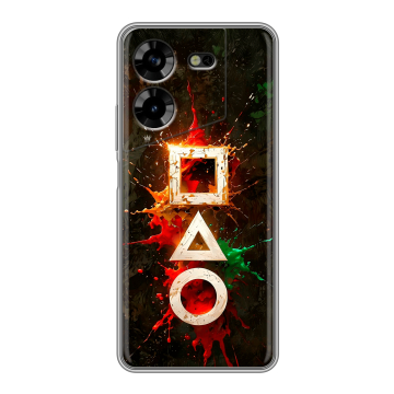 Силиконовый чехол на Tecno Pova 5 4G с принтом Squid Game Игра кальмара