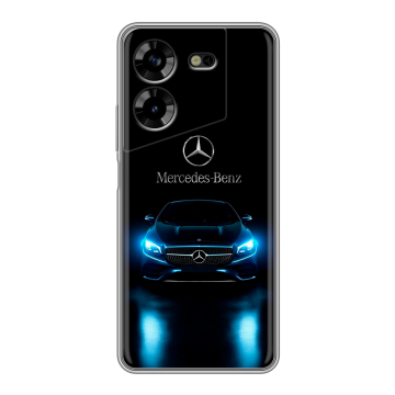 Силиконовый чехол на Tecno Pova 5 4G с принтом Mercedes Мерседес Силиконовый чехол на Tecno Pova 5 4G с принтом Mercedes Мерседес