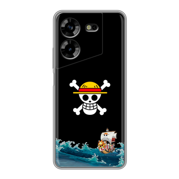 Силиконовый чехол на Tecno Pova 5 4G с принтом One Piece Ван Пис Силиконовый чехол на Tecno Pova 5 4G с принтом One Piece Ван Пис