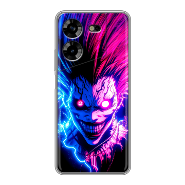 Силиконовый чехол на Tecno Pova 5 4G с принтом Death note Тетрадь смерти Силиконовый чехол на Tecno Pova 5 4G с принтом Death note Тетрадь смерти