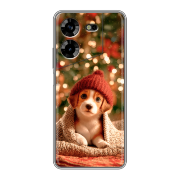 Силиконовый чехол на Tecno Pova 5 4G с принтом Новый год