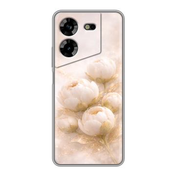 Силиконовый чехол на Tecno Pova 5 4G с принтом женский
