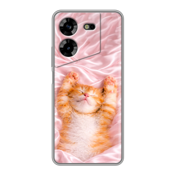 Силиконовый чехол на Tecno Pova 5 4G с принтом женский