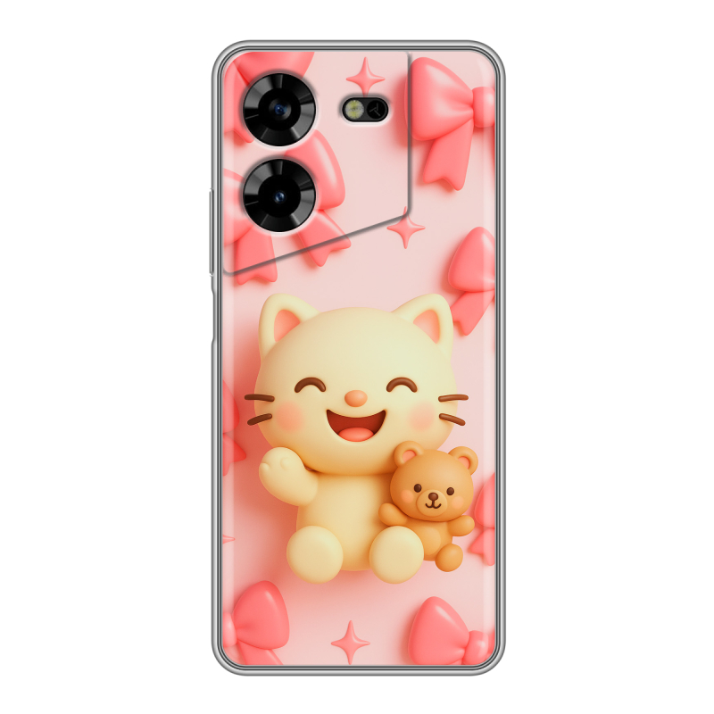 Силиконовый чехол на Tecno Pova 5 4G с принтом для девочек Силиконовый чехол на Tecno Pova 5 4G с принтом для девочек