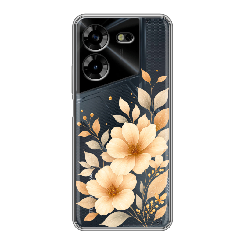Силиконовый чехол на Tecno Pova 5 4G с принтом для девушки Силиконовый чехол на Tecno Pova 5 4G с принтом для девушки