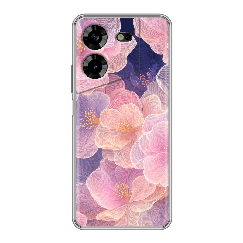 Силиконовый чехол на Tecno Pova 5 4G с принтом женский Силиконовый чехол на Tecno Pova 5 4G с принтом женский