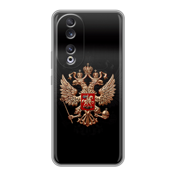 Силиконовый чехол на Huawei Honor 90 с принтом Герб России Силиконовый чехол на Huawei Honor 90 с принтом Герб России
