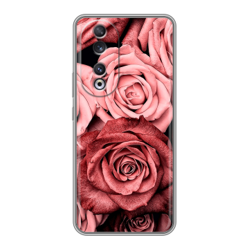 Силиконовый чехол на Huawei Honor 90 с принтом Цветы розы Силиконовый чехол на Huawei Honor 90 с принтом Цветы розы
